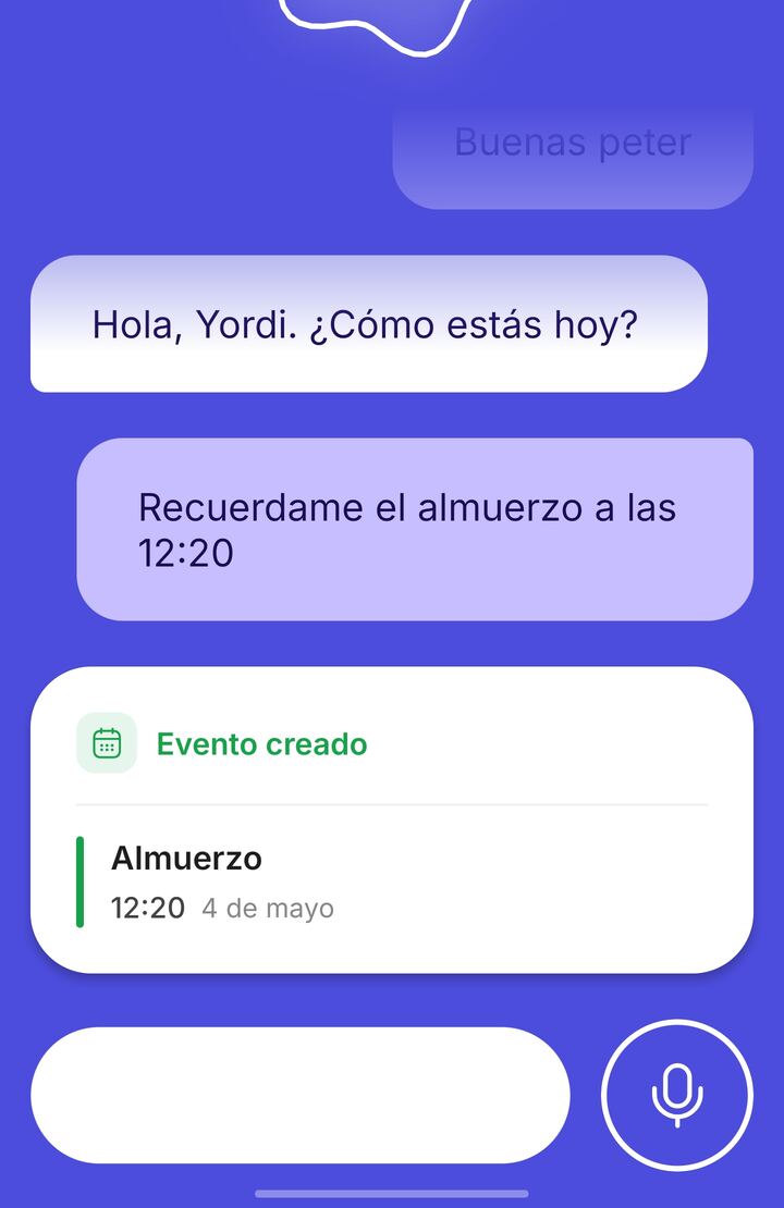 Agenda y recordatorios